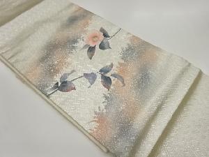 金彩椿模様刺繍暈し名古屋帯